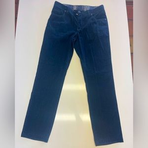ZILLI denim blue cotton jeans, slim fit size: 38